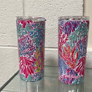 Set 2 - NWT Lilly Pulitzer GWP Slim Tumbler